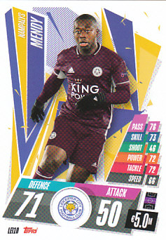 Nampalys Mendy Leicester City 2020/21 Topps Match Attax CL #LEI10